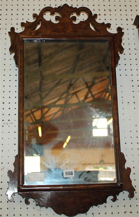 Fret cut wall mirror